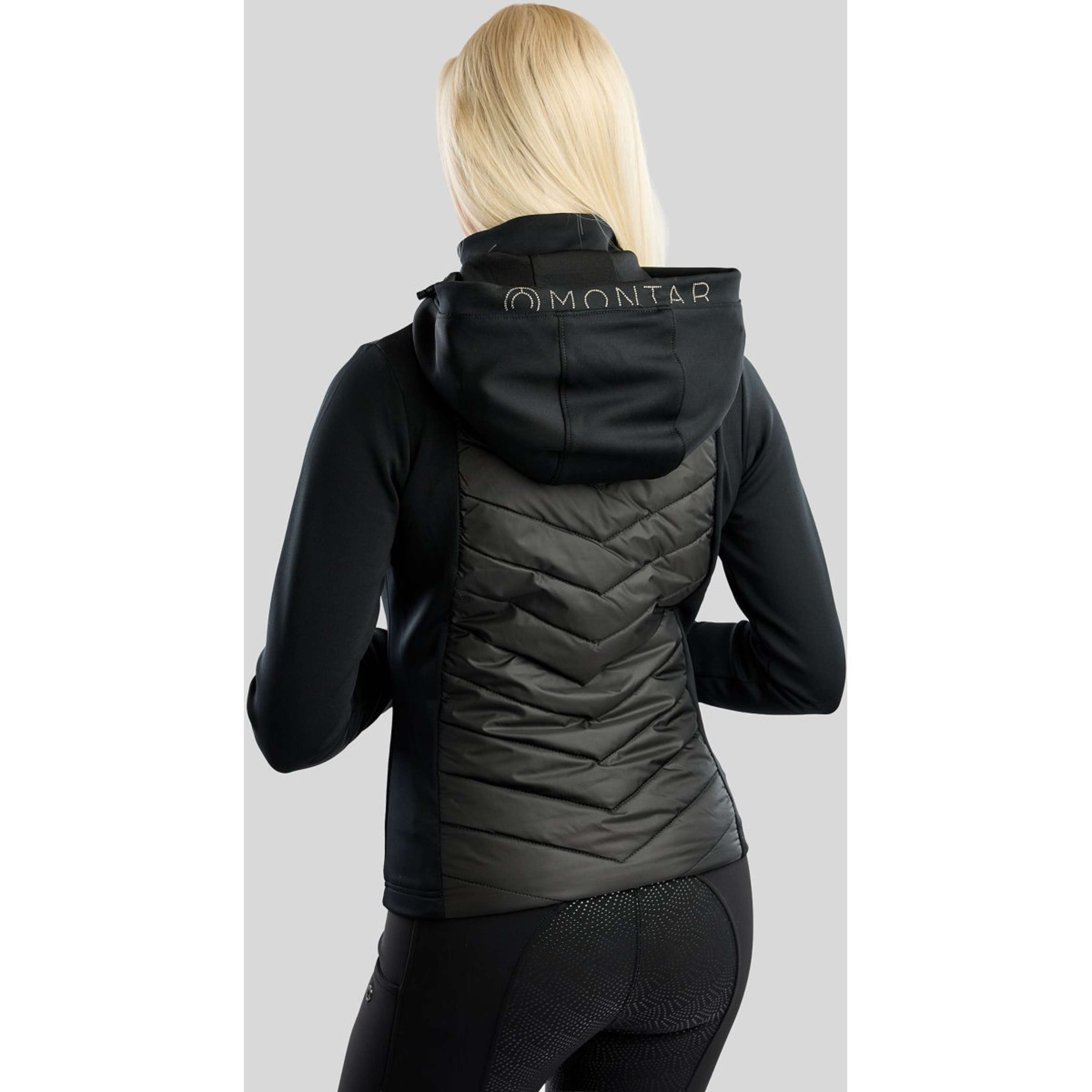 Montar Blouson MoEverline Hybrid Detachable Hood Golden Quartz Crystals Noir