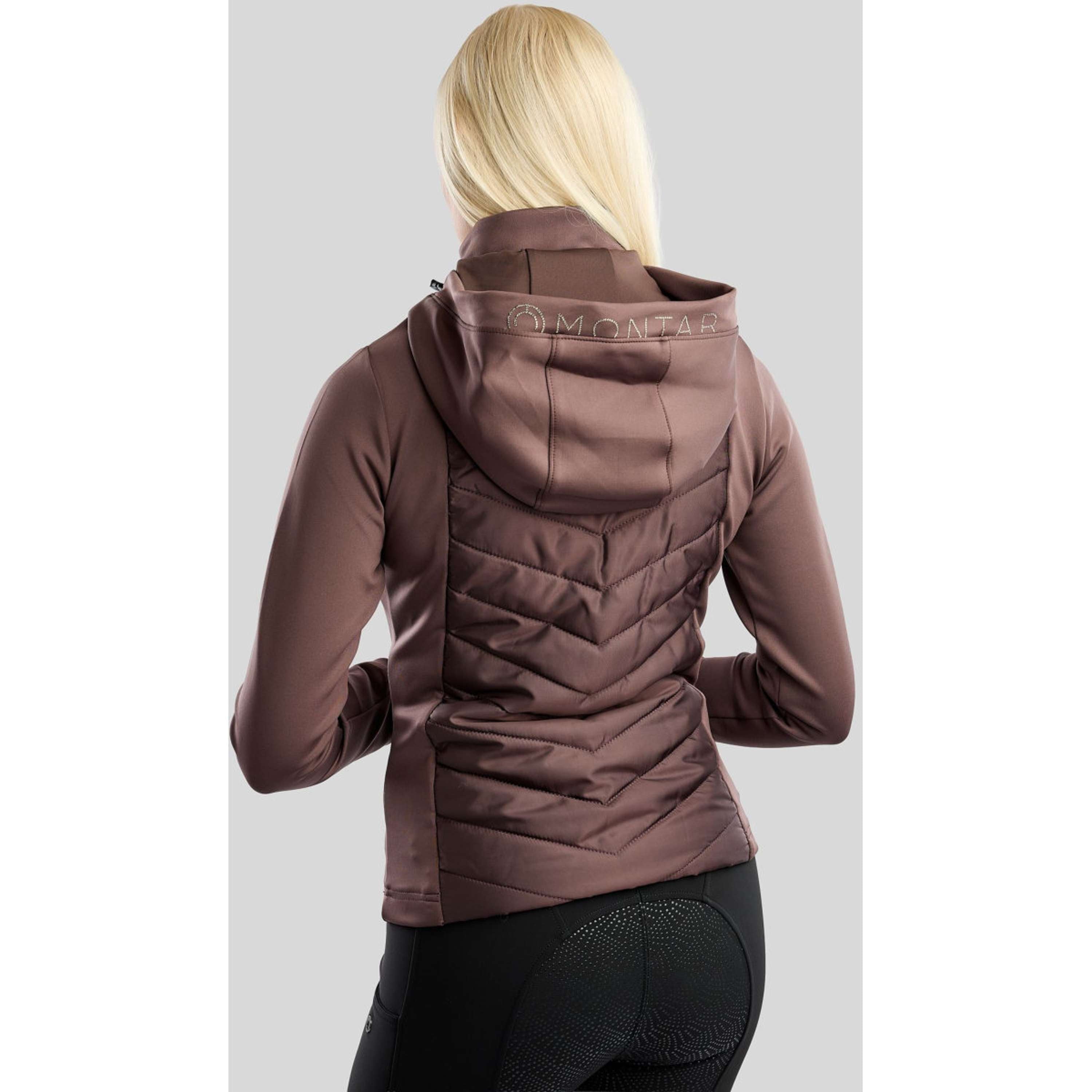 Montar Blouson MoEverline Hybrid Detachable Hood Golden Quartz Crystals Black Peony