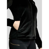 Montar Veste MoValerie Velvet Golden Quartz Crystals Noir