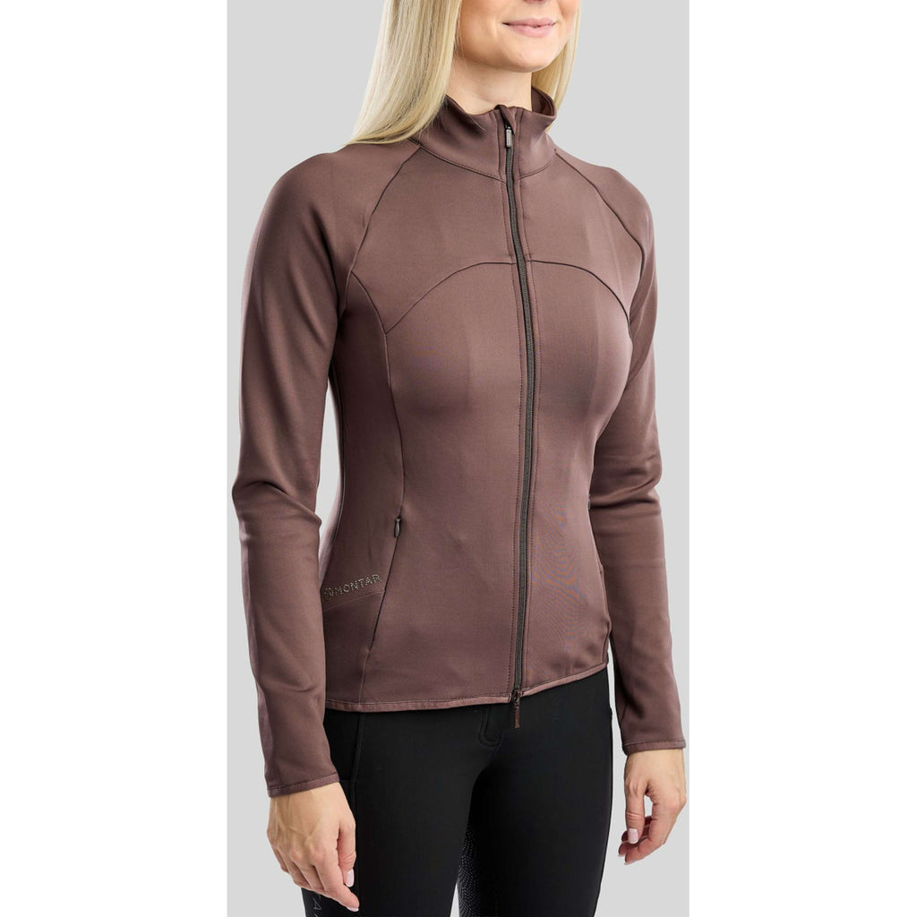 Montar Blouson MoEverline Golden Quartz Crystals High Collar Black Peony