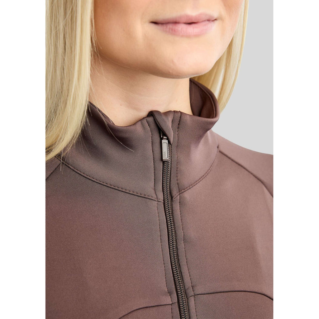 Montar Blouson MoEverline Golden Quartz Crystals High Collar Black Peony