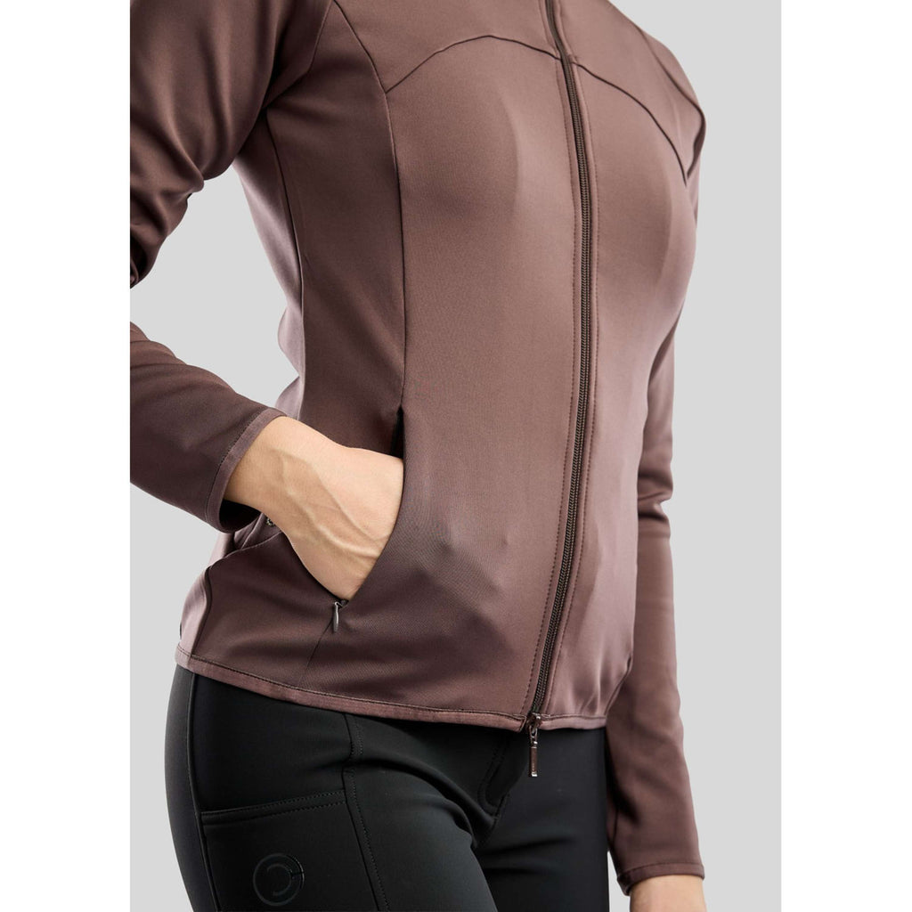 Montar Blouson MoEverline Golden Quartz Crystals High Collar Black Peony
