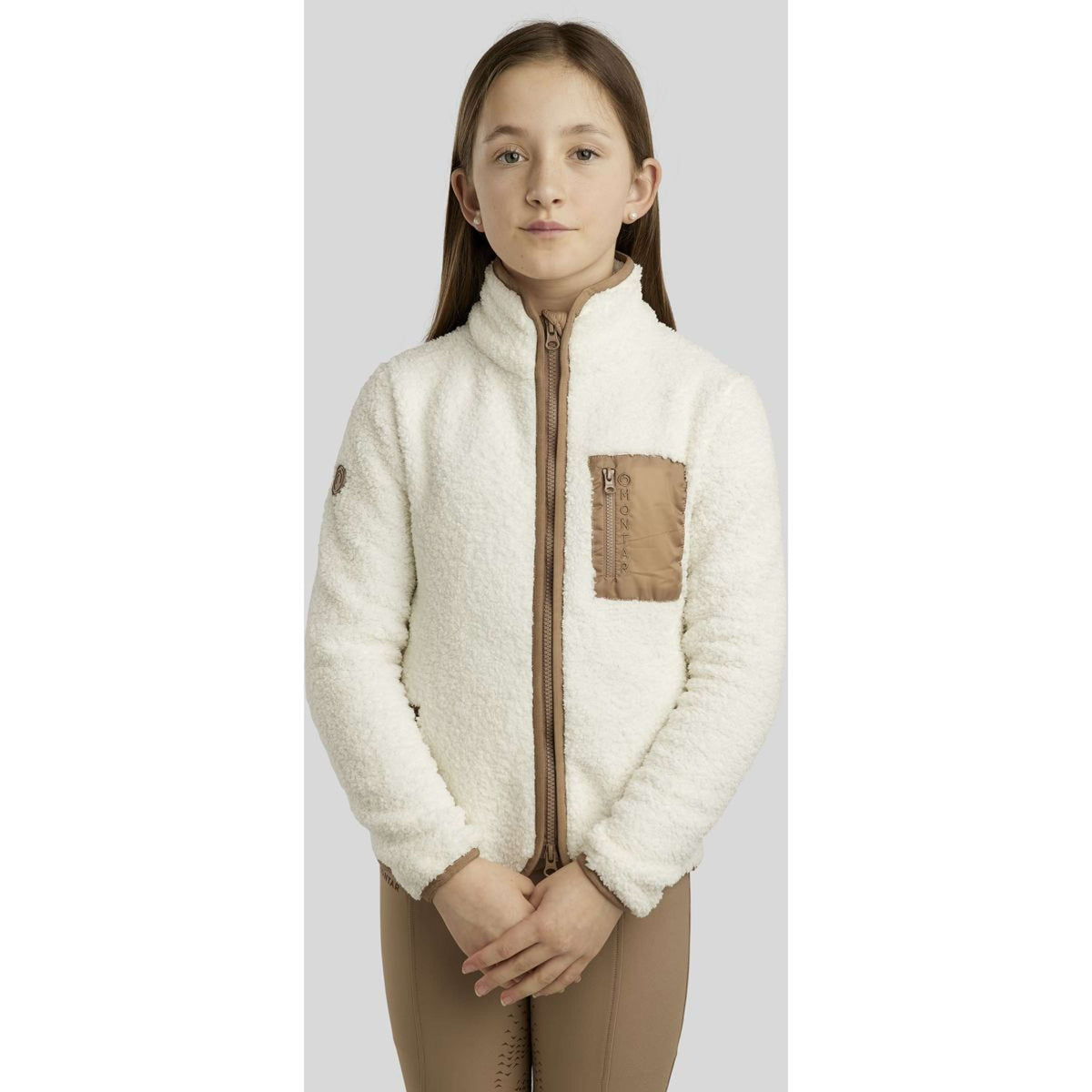 Montar Blouson MoLea Teddy Junior Blanc cassé