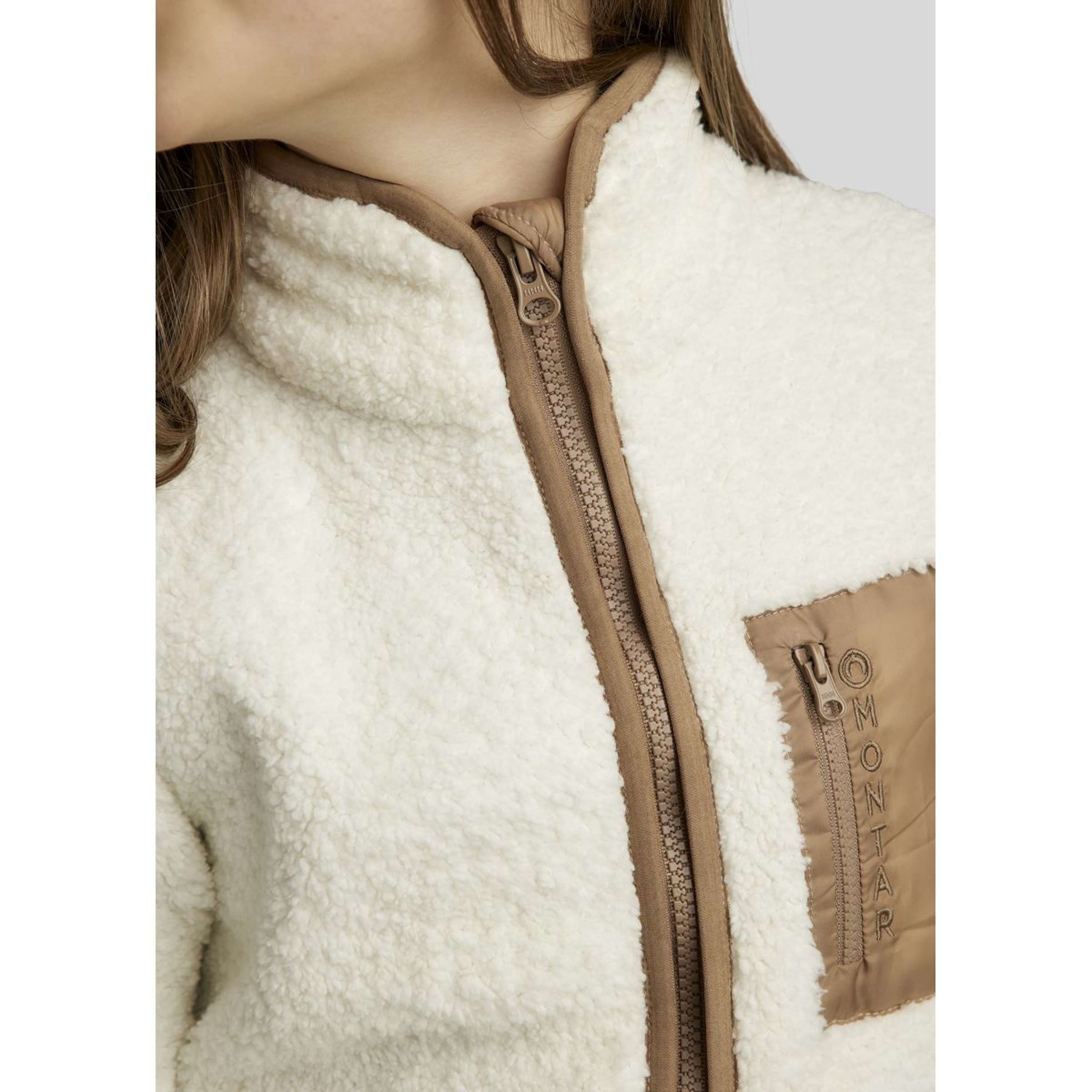 Montar Blouson MoLea Teddy Junior Blanc cassé