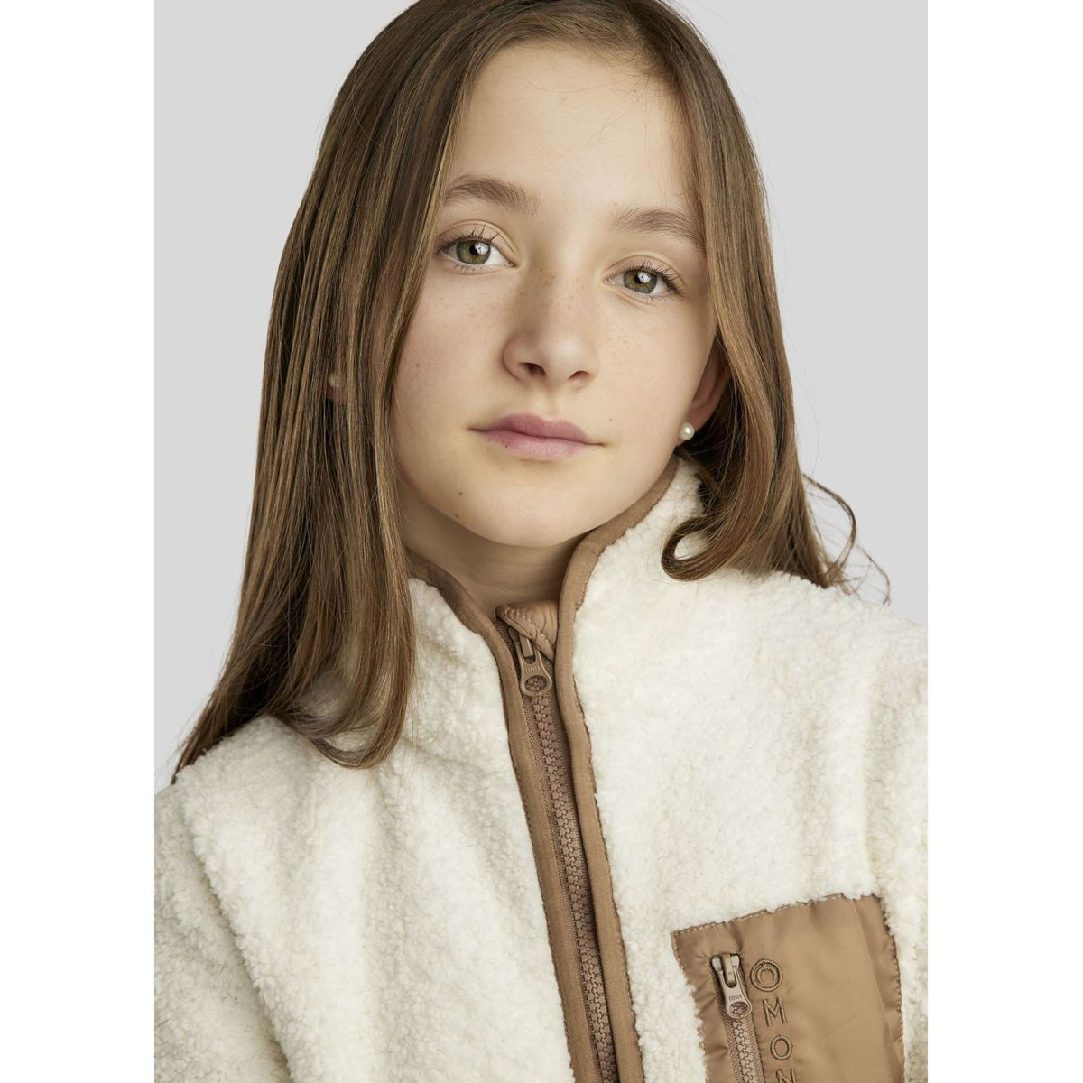 Montar Blouson MoLea Teddy Junior Blanc cassé