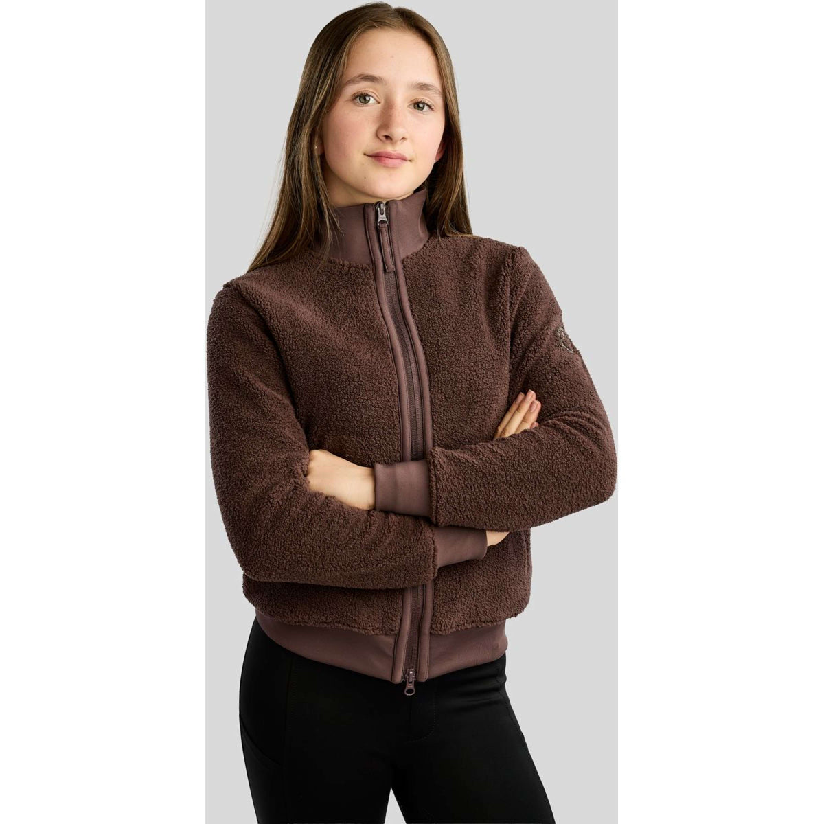 Montar Veste MoEbba Teddy Pile Golden Quartz Kids Black Peony