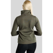 Montar Pull-over MoNaja High Collar Golden Quartz Crystals Forest Green