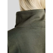 Montar Pull-over MoNaja High Collar Golden Quartz Crystals Forest Green