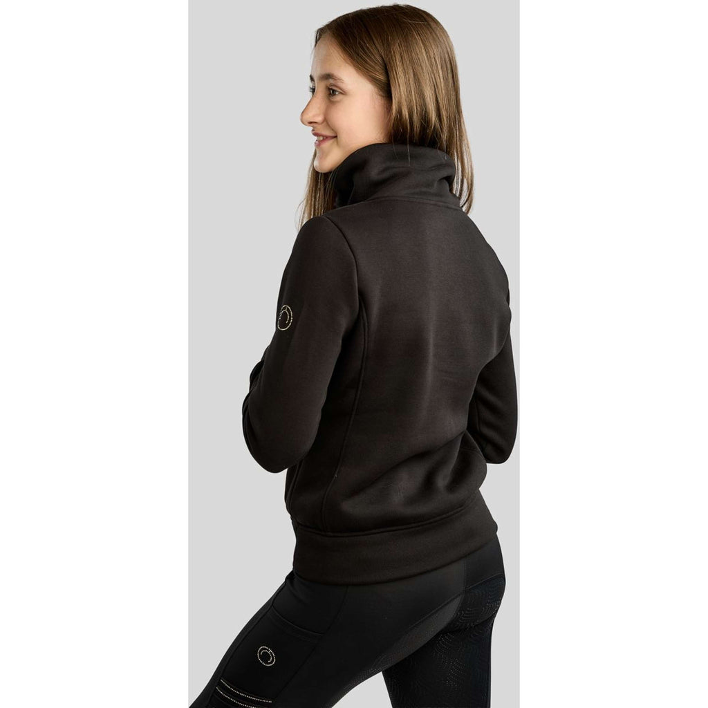 Montar Pull-over MoNaja High Collar Golden Quartz Crystals Kids Noir
