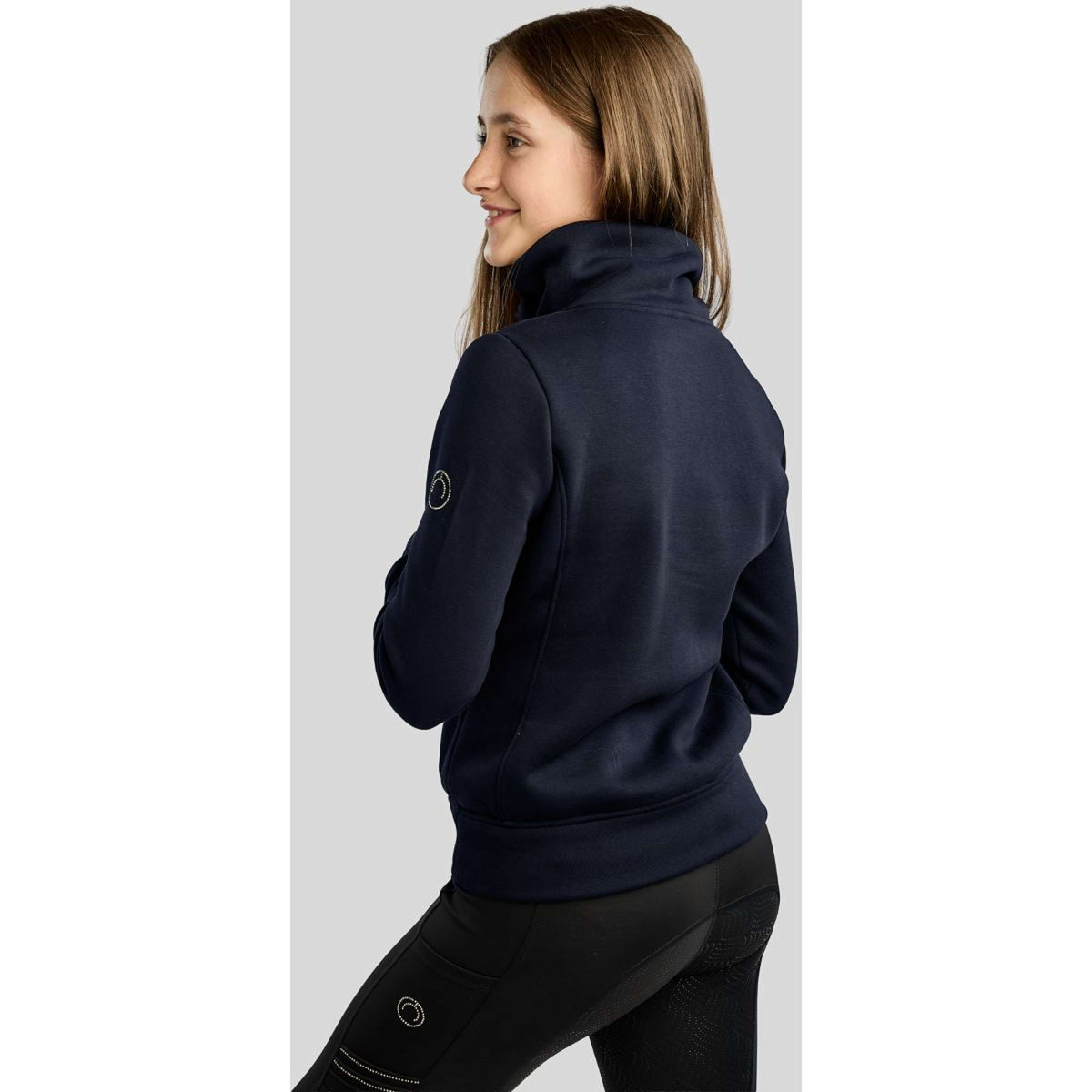Montar Pull-over MoNaja High Collar Golden Quartz Crystals Kids Marine