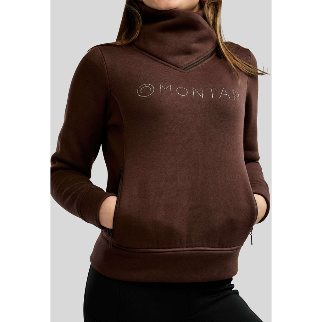 Montar Pull-over MoNaja High Collar Golden Quartz Crystals Kids Black Peony