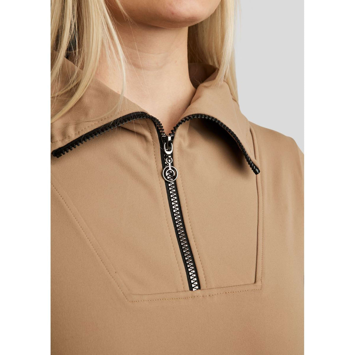 Montar Chemise MoRachel Quarter Zip Latte
