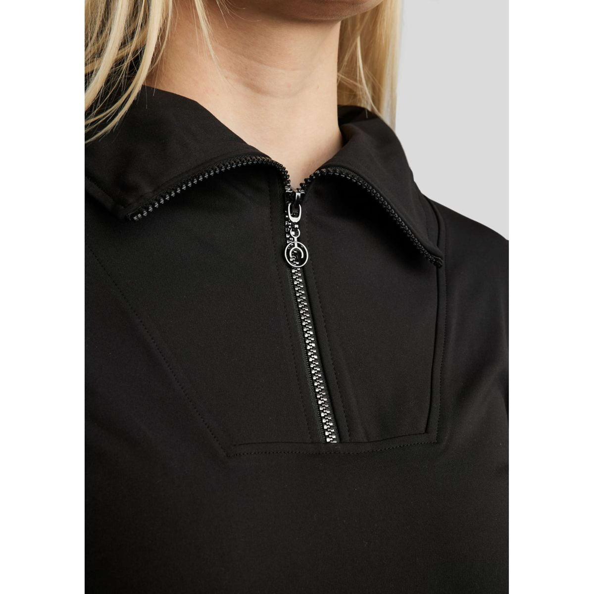 Montar Chemise MoRachel Quarter Zip Noir