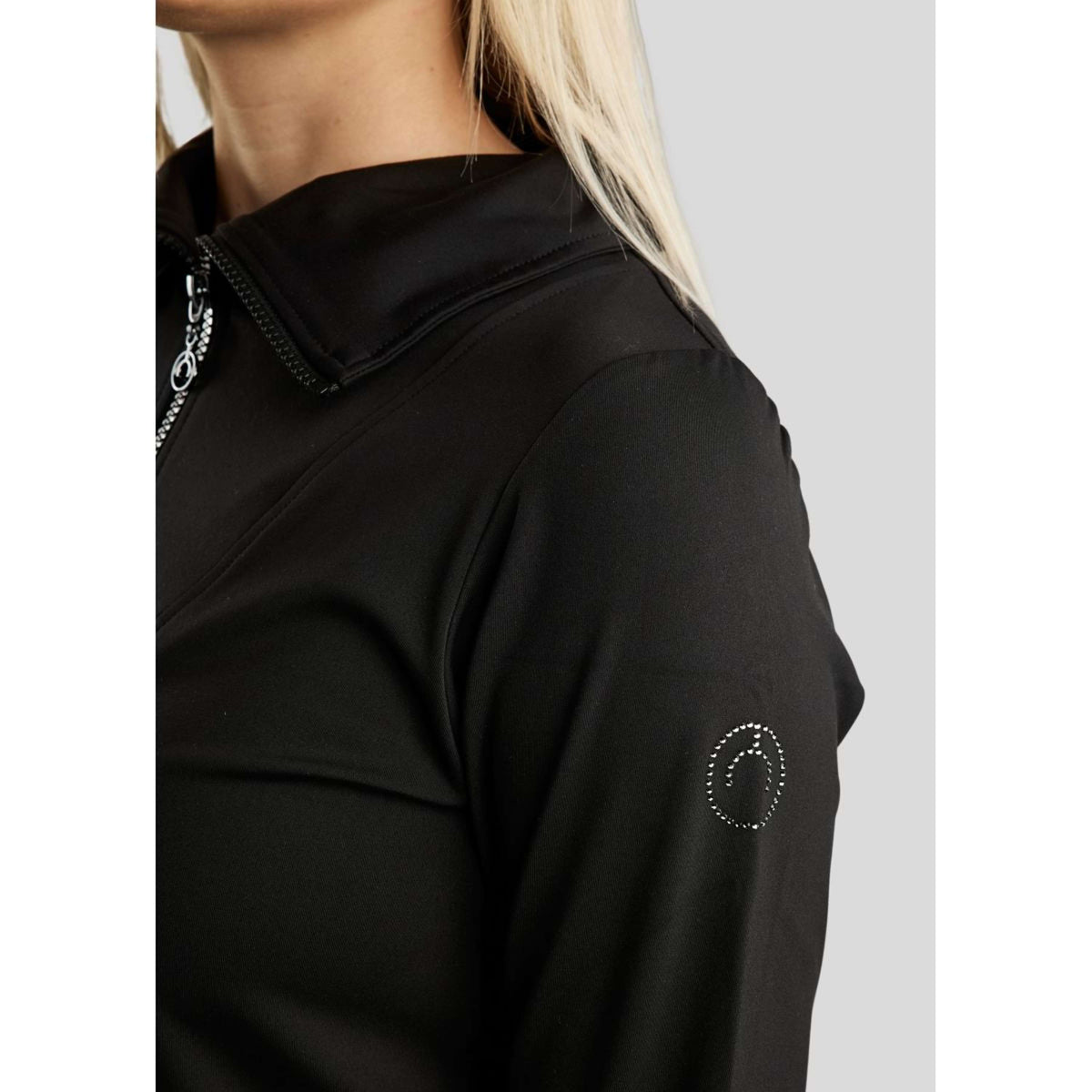 Montar Chemise MoRachel Quarter Zip Noir
