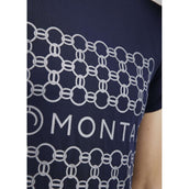 Montar T-Shirt MoChain Frontprinted Marin foncé