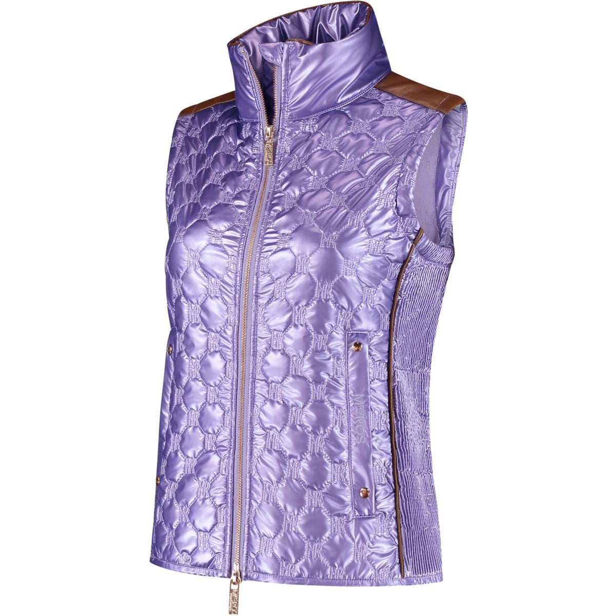 Mrs. Ros Gilet Sans Manches Lavender Fields Glossy Femme Violet