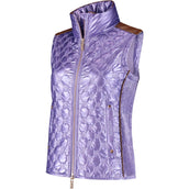 Mrs. Ros Gilet Sans Manches Lavender Fields Glossy Femme Violet