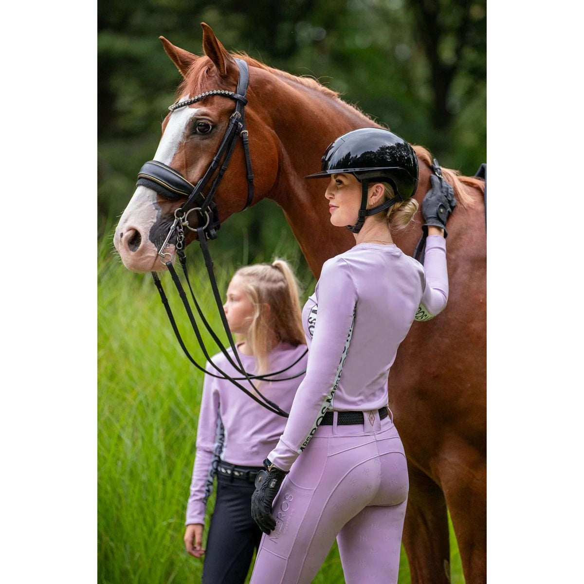 Mrs. Ros Chemise Lavender Fields Longues Manches Violet