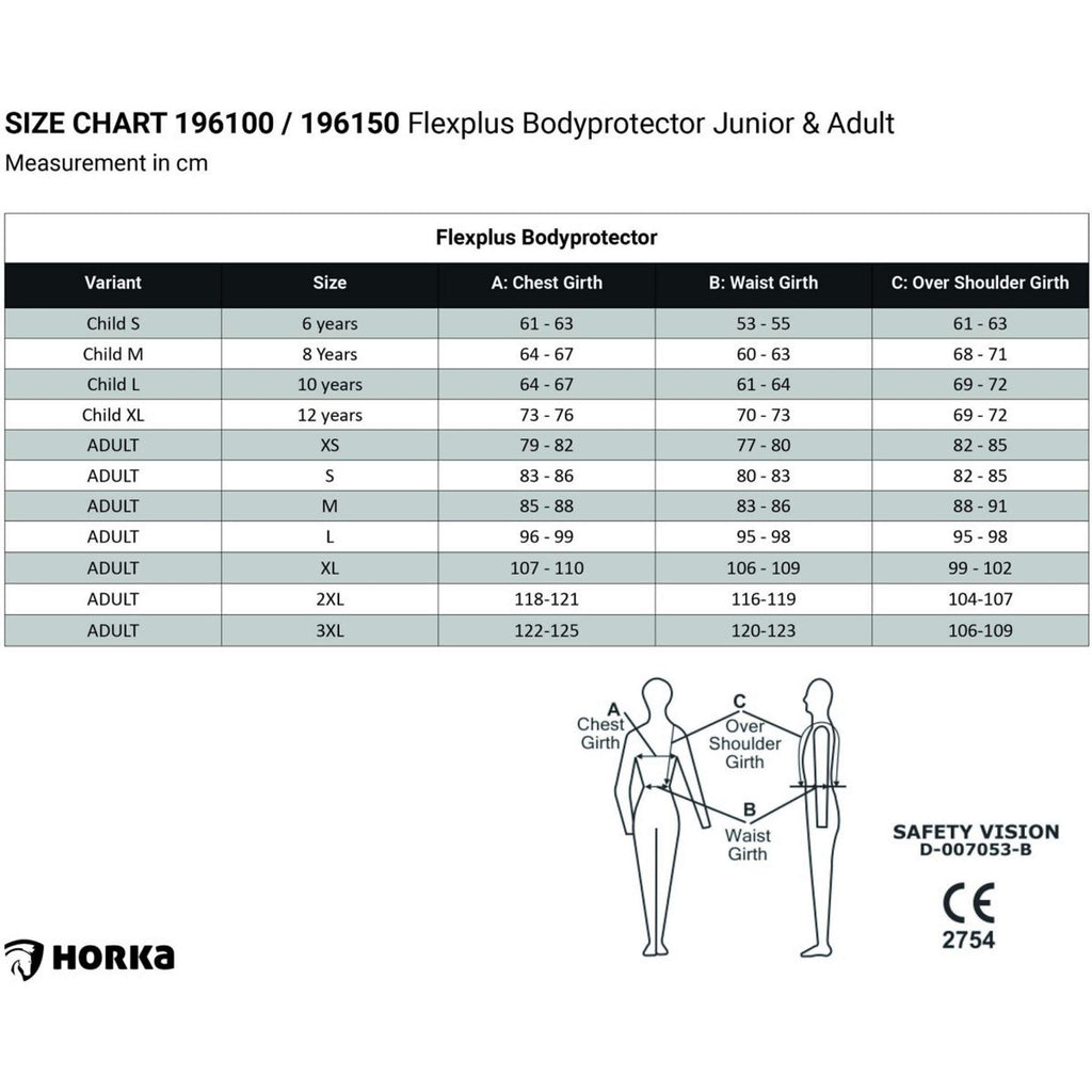 HORKA Protecteur Dorsale Flexplus Junior Bleu
