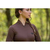 Covalliero Chemise Active Longues Manches Chocolat