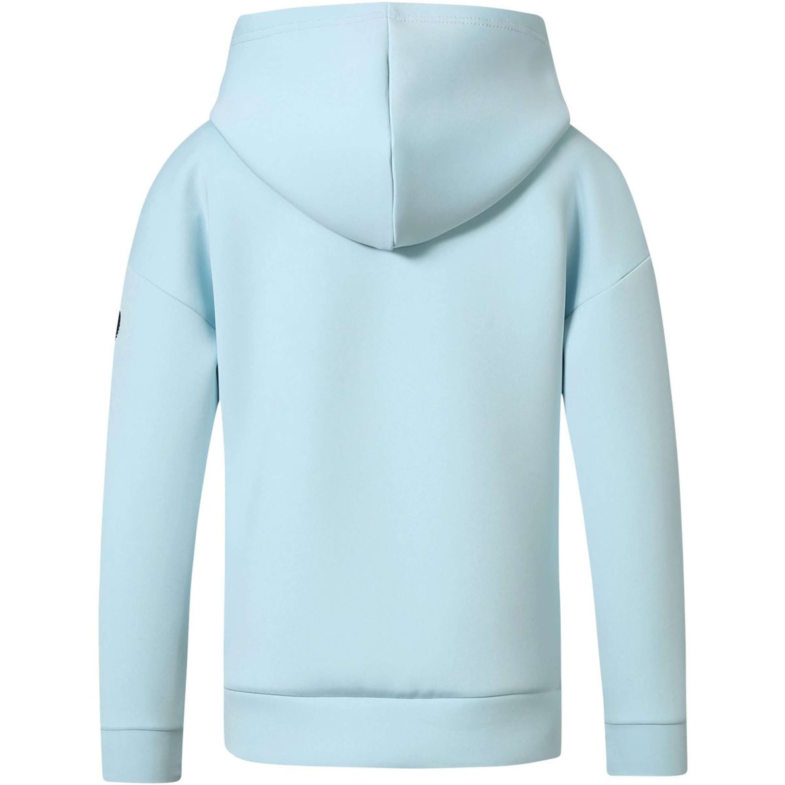 Covalliero Pull col Hoodie Bleu clair