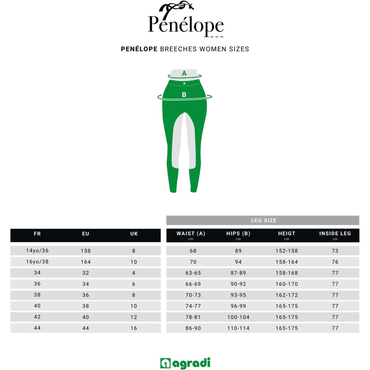 Pénélope Pantalon d'Équitation Elegance Femme Noir