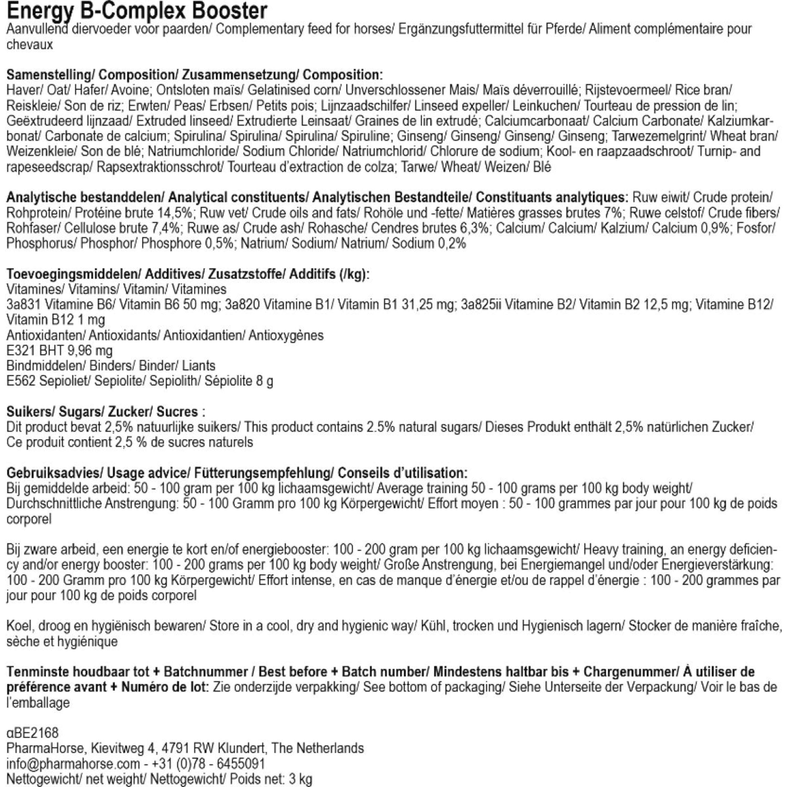 PharmaHorse Energy B-Complex Booster PharmaHorse Energy B-Complex Booster