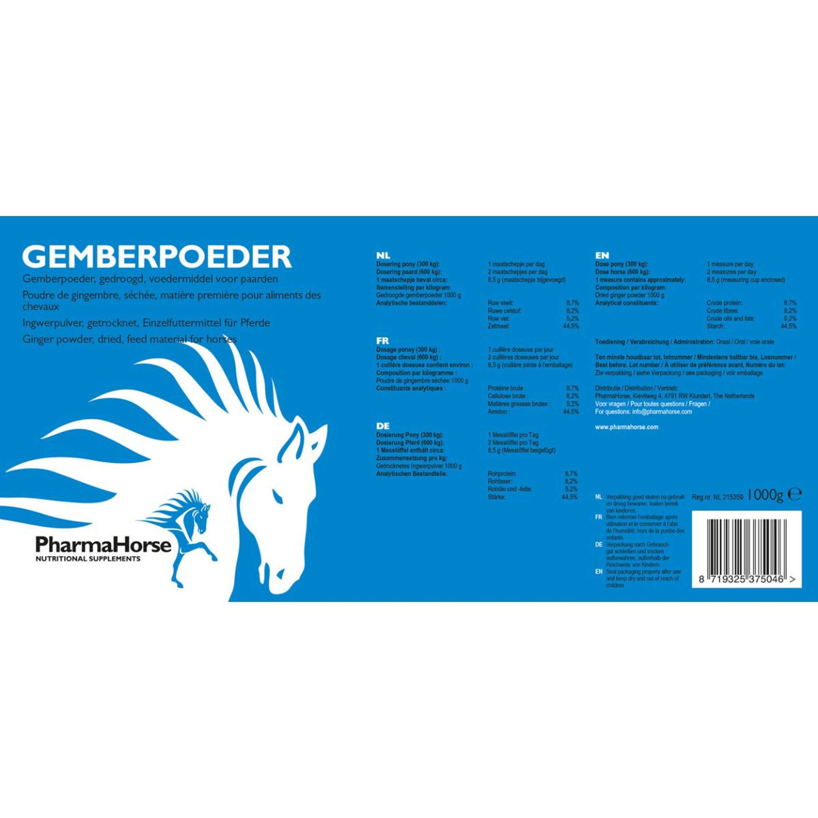 PharmaHorse Gingembre PharmaHorse Gingembre