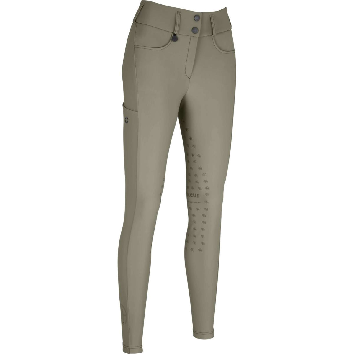 Pikeur Pantalon d'Équitation Amia Midwaist Full Grip Light Moos