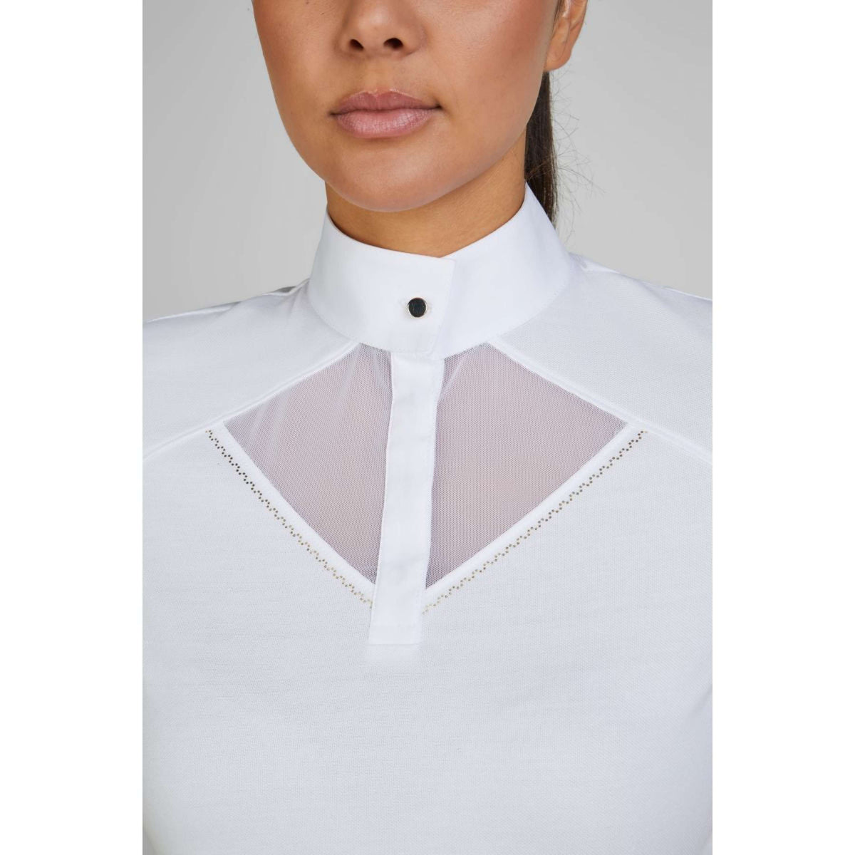 Pikeur T-shirt de Concours Sports Pique Blanc