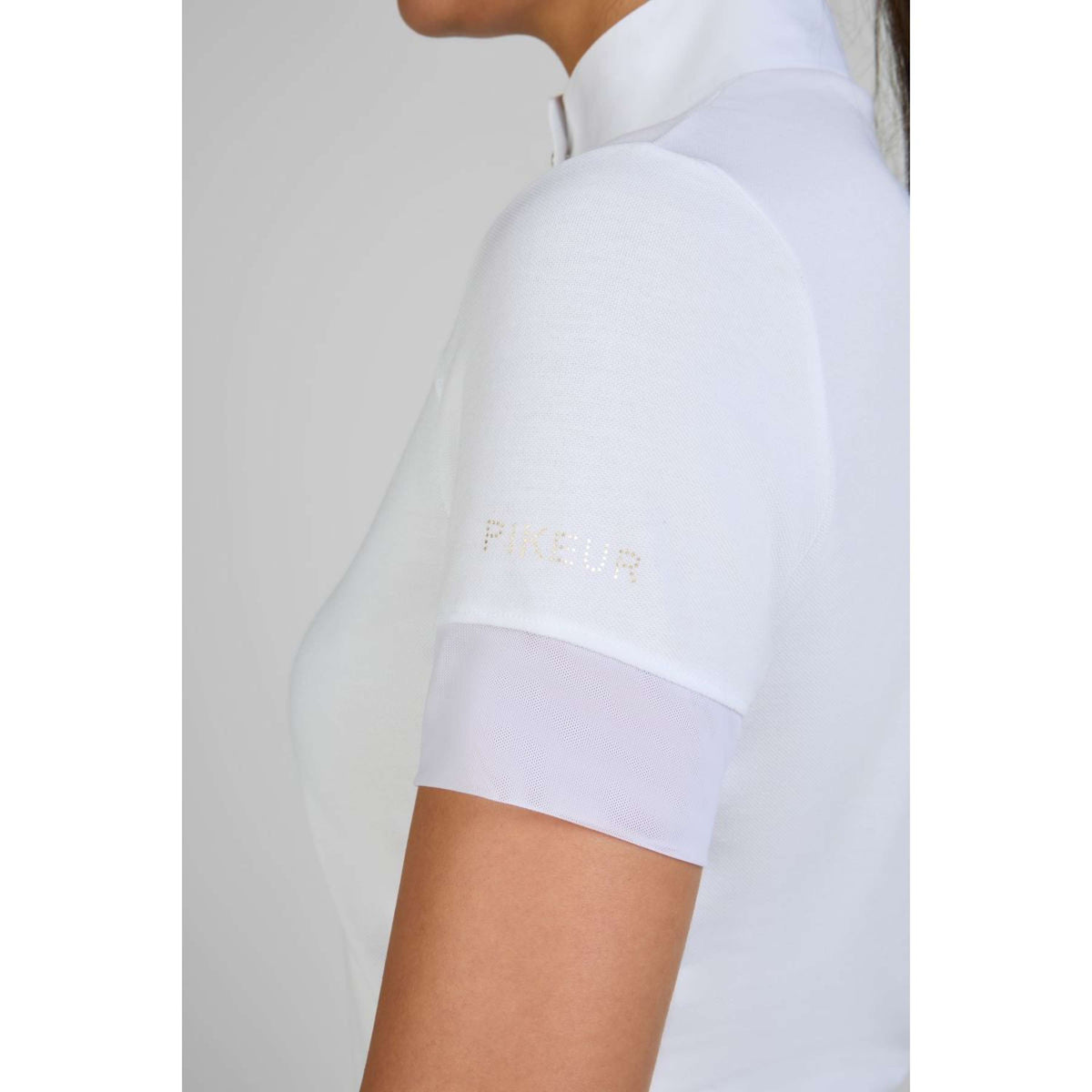 Pikeur T-shirt de Concours Sports Pique Blanc