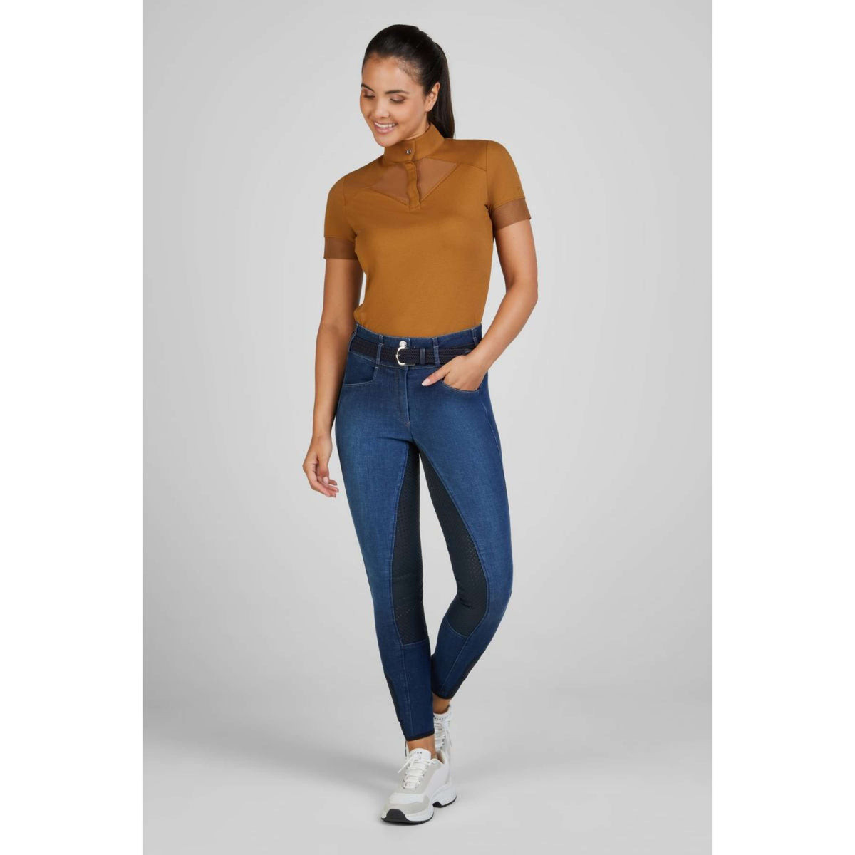 Pikeur T-shirt de Concours Sports Pique Golden Caramel