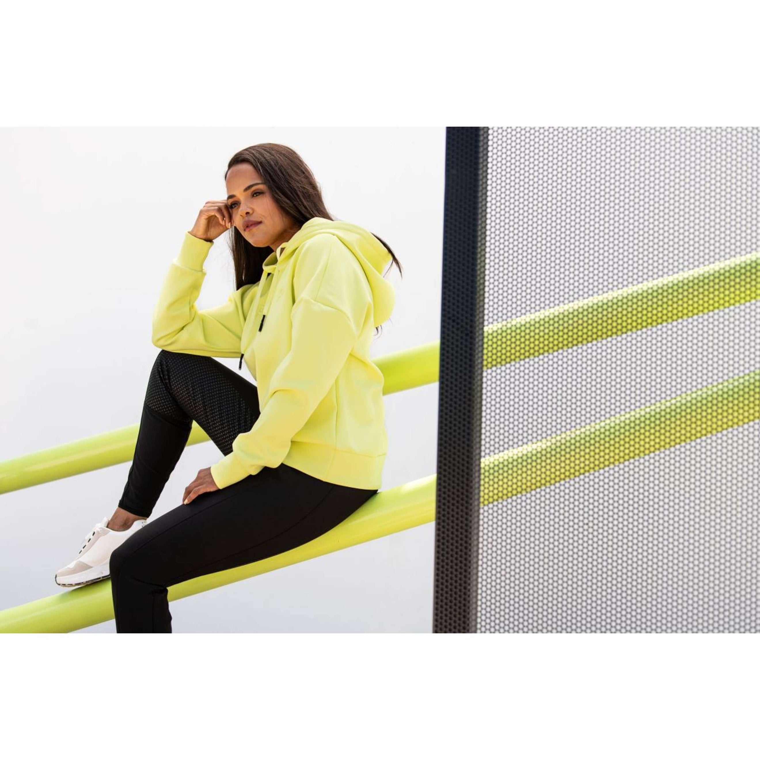 Pikeur Pull col Hoodie Athleisure Limette doux