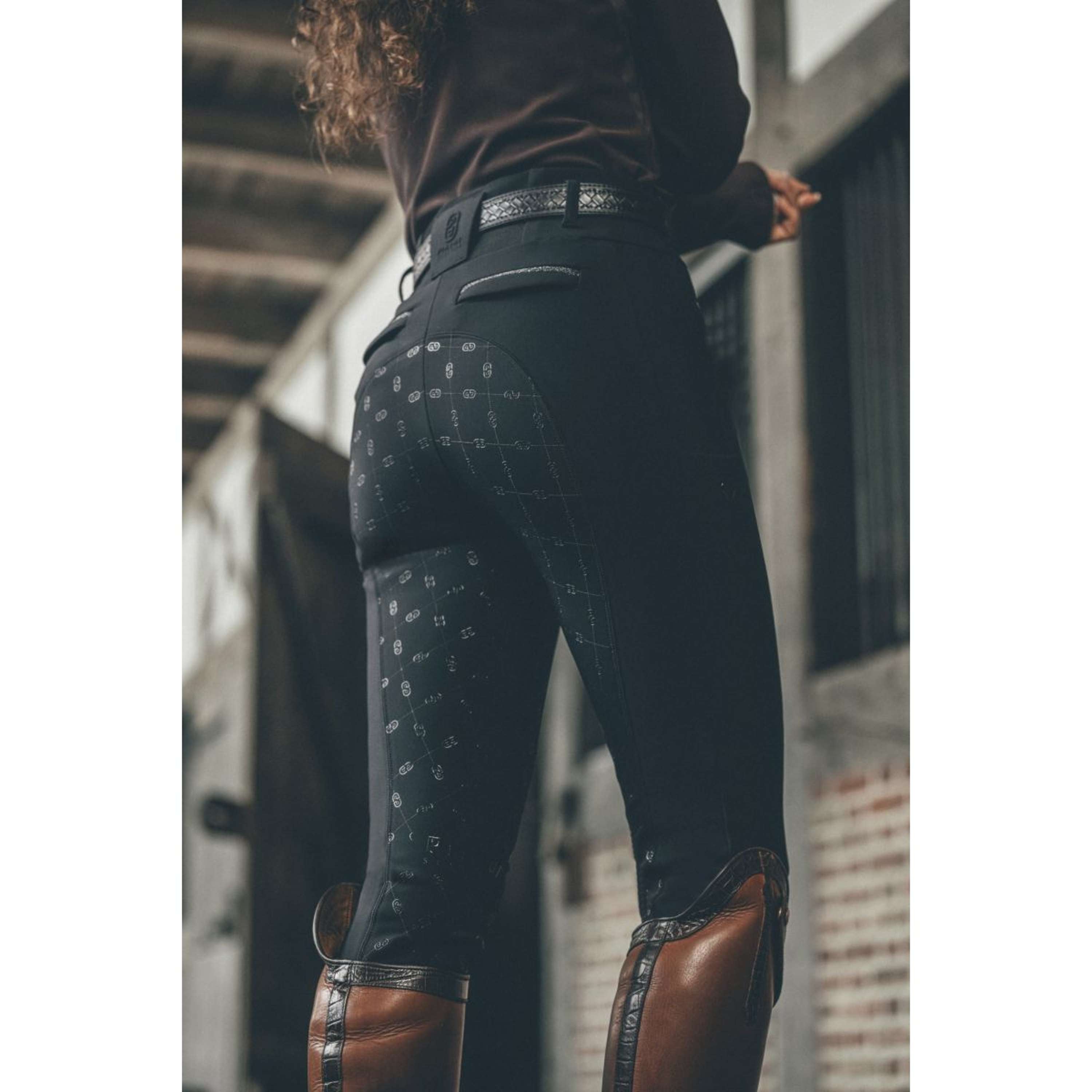 Pikeur Pantalon d'Équitation Linnet GripTec SO Highwaist Full Grip Noir