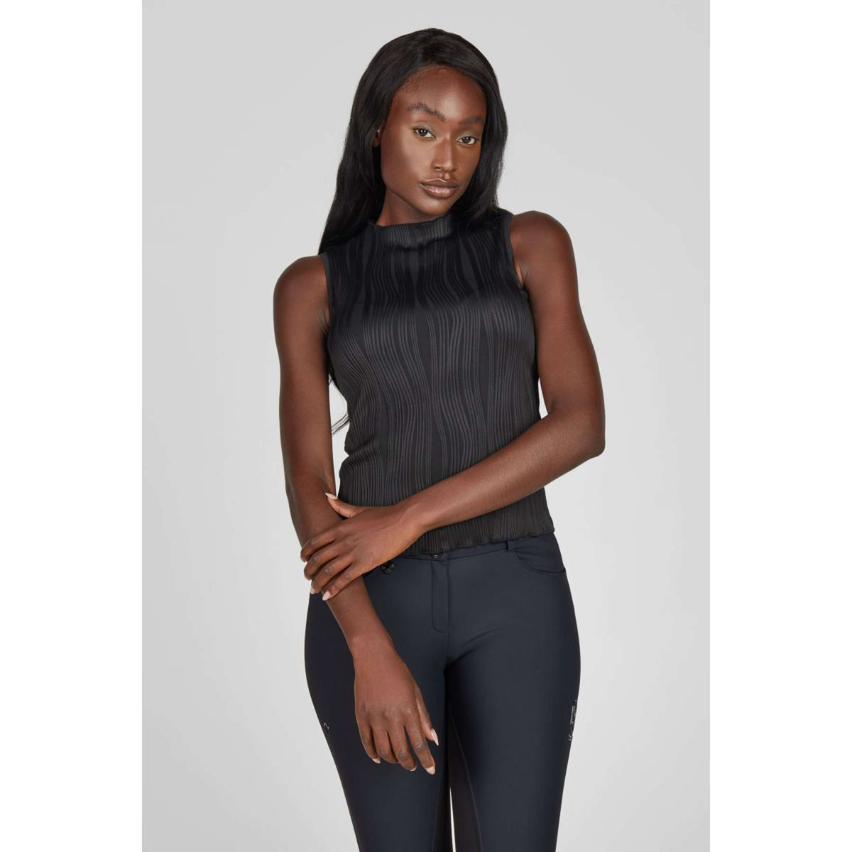 Pikeur Haut Selection SS26 Sans Manche Noir