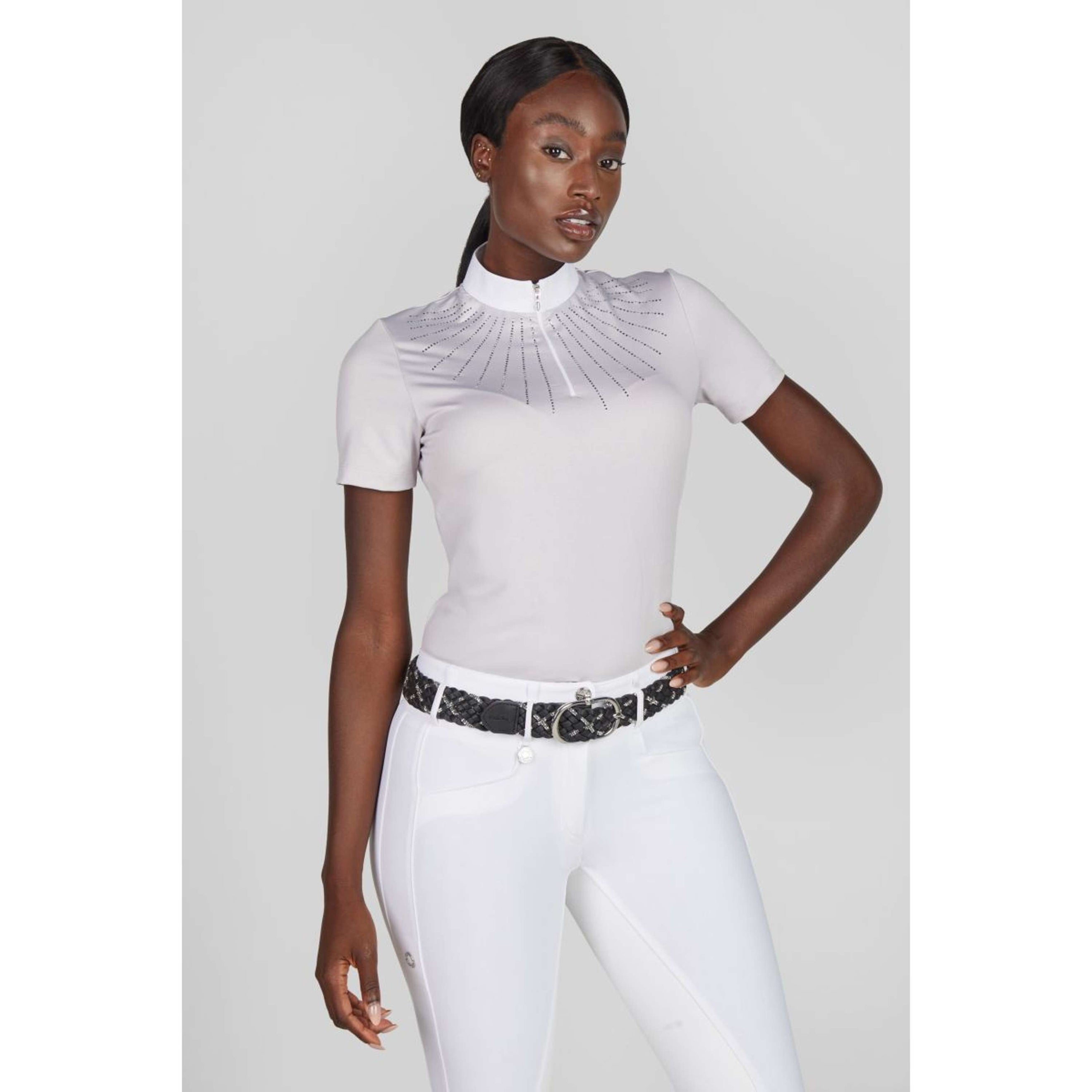Pikeur T-shirt de Concours Strass SS26 Soft Lilac Pikeur T-shirt de Concours Strass SS26 Soft Lilac