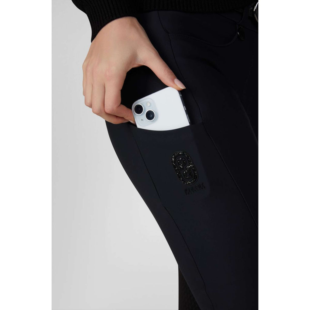 Pikeur Pantalon d'Équitation Ceelina GridTexLeather Highwaist Full Grip Noir