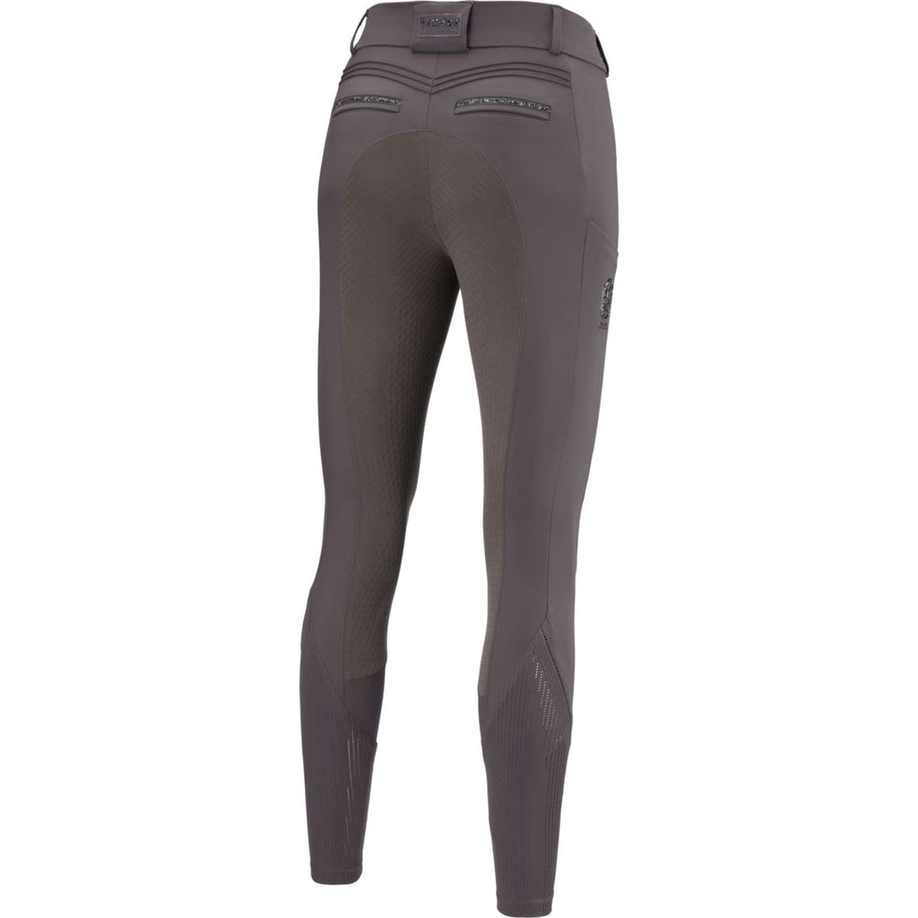 Pikeur Pantalon d'Équitation Ceelina GridTexLeather Highwaist Full Grip Basalt Grey