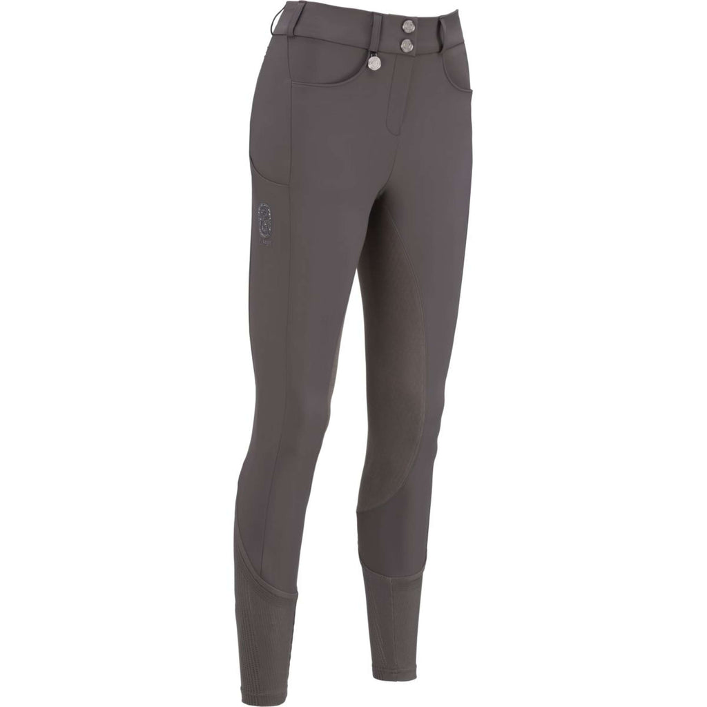 Pikeur Pantalon d'Équitation Ceelina GridTexLeather Highwaist Full Grip Basalt Grey