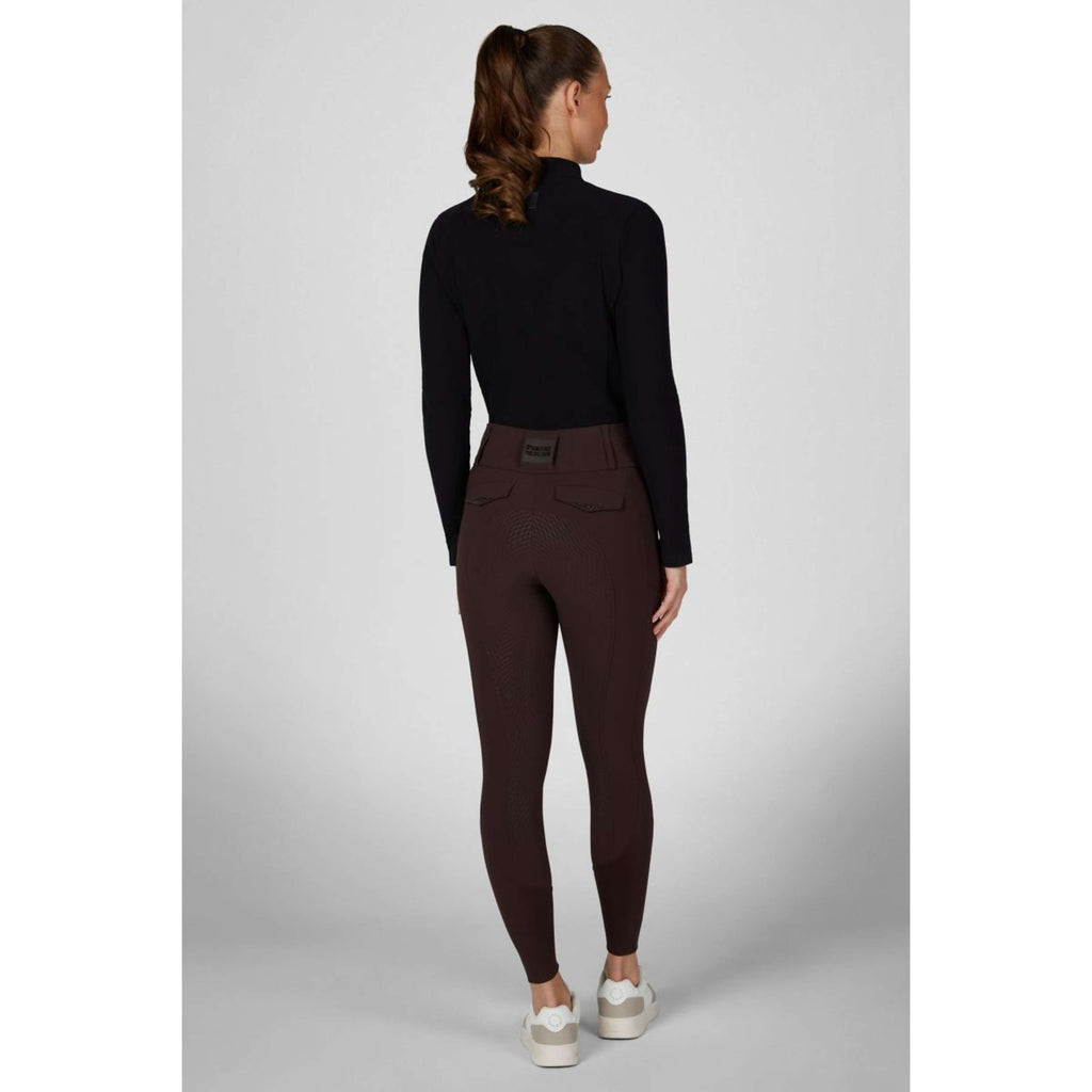 Pikeur Pantalon d'Équitation Cantira MatrixGripTec Highwaist Full Grip Marron chocolat