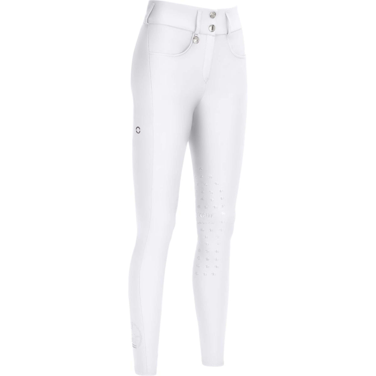 Pikeur Pantalon d'Équitation Prise de Genou Blanc