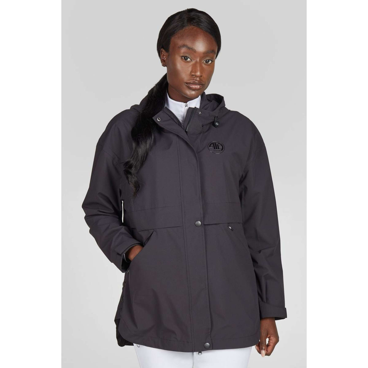 Pikeur Imperméable Zip Poncho SS26 Noir