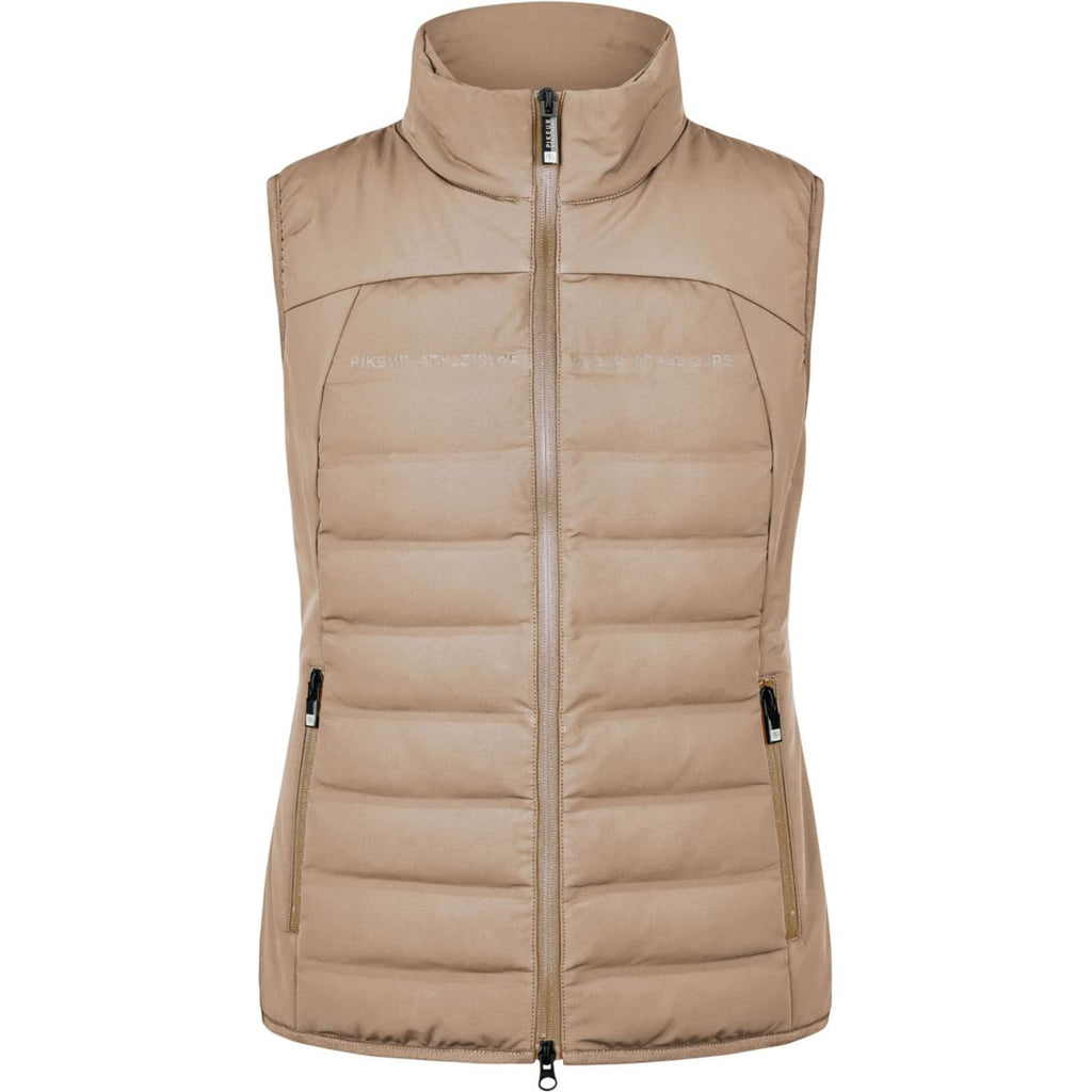 Pikeur Bodychauffant Quilted FlexVest Athleisure AW26 Mocha Cream