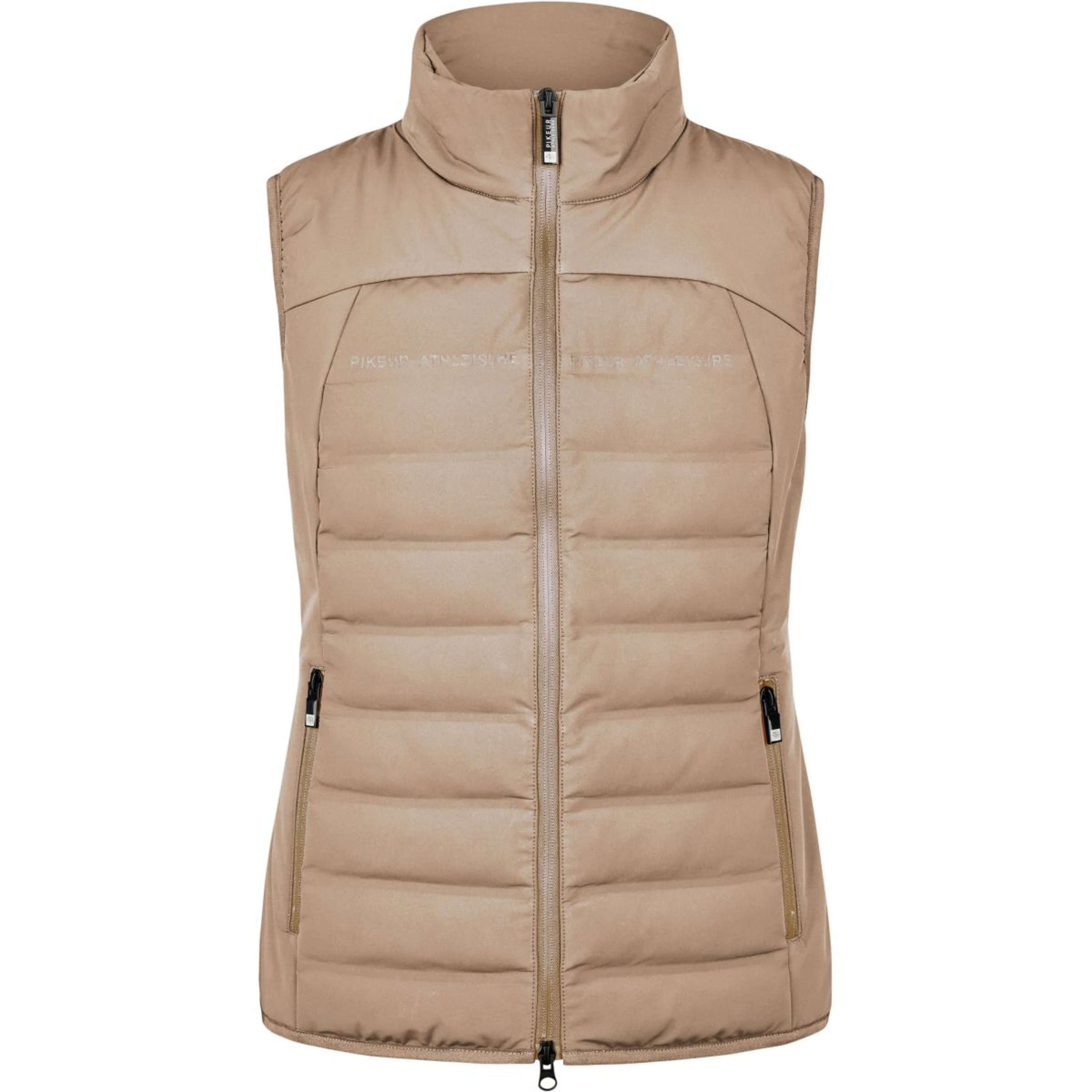 Pikeur Bodychauffant Quilted FlexVest Athleisure AW26 Mocha Cream