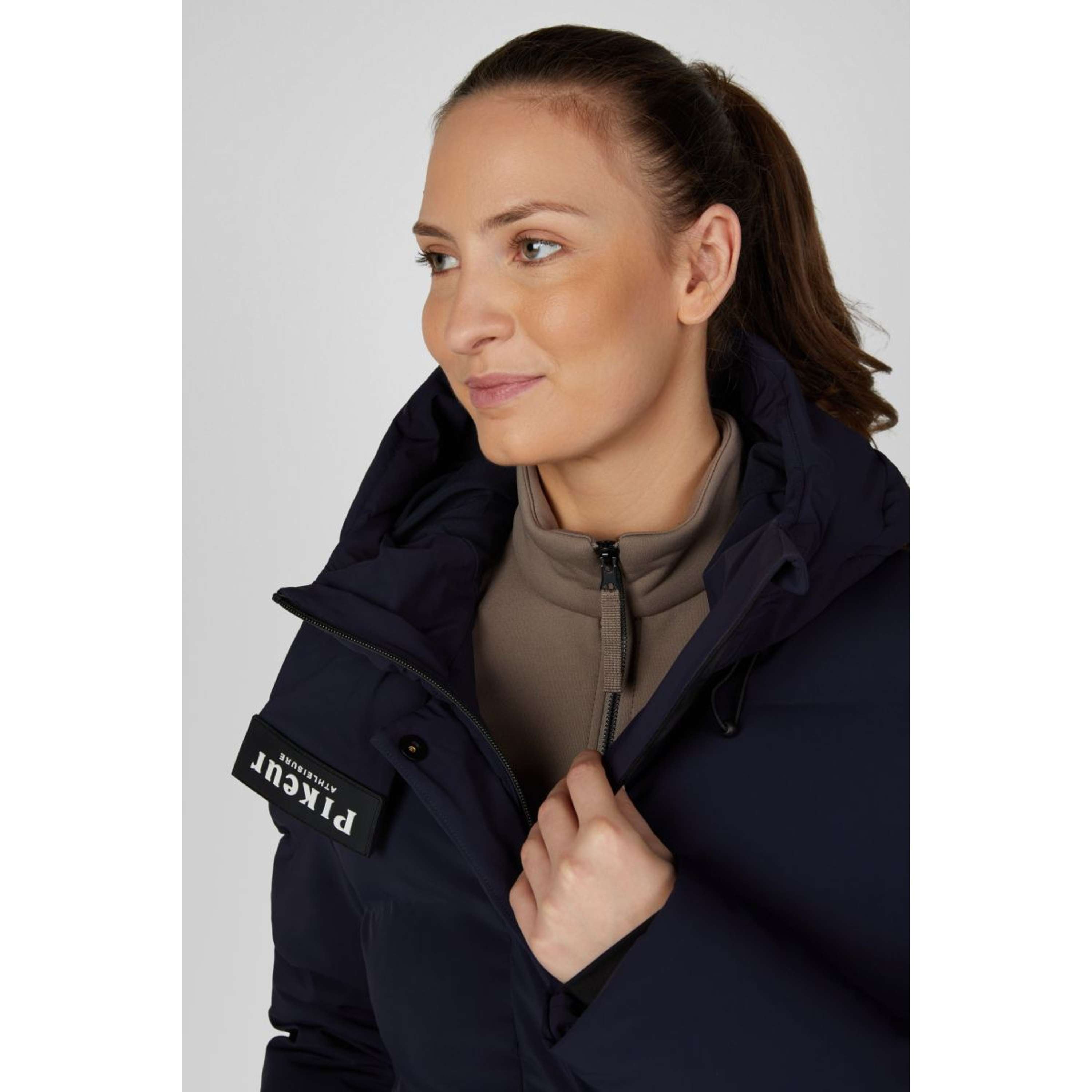 Pikeur Veste Longue Quilted Raincoat Athleisure AW26 Nightblue