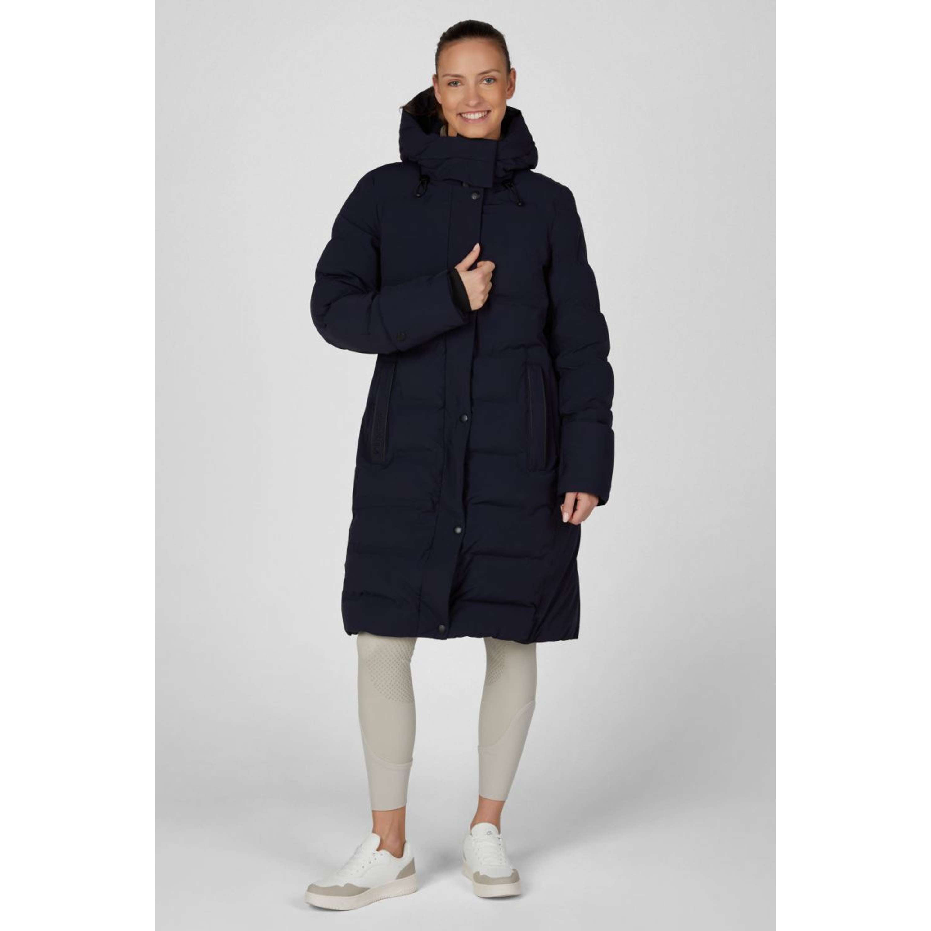 Pikeur Veste Longue Quilted Raincoat Athleisure AW26 Nightblue