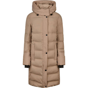Pikeur Veste Longue Quilted Raincoat Athleisure AW26 Mocha Cream