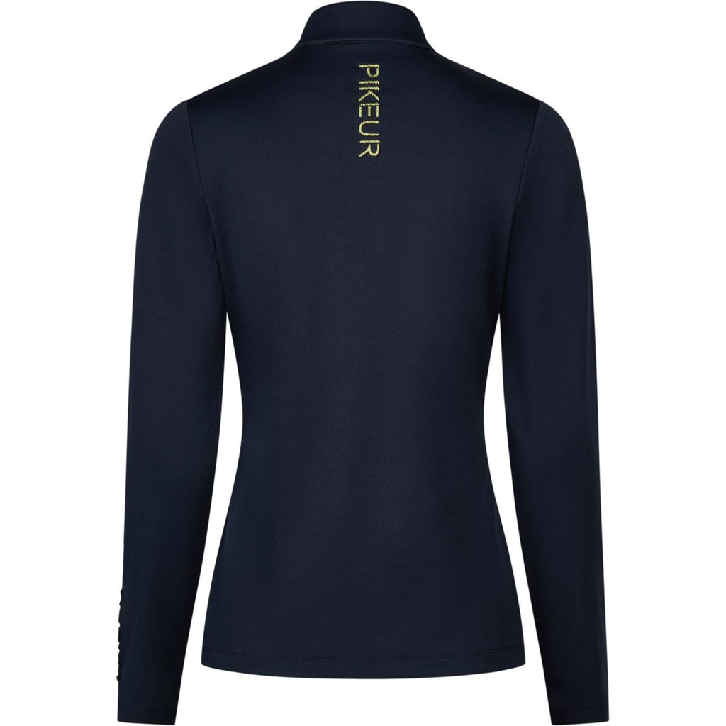 Pikeur Chemise Zip Athleisure AW26 Longues Manches Navy Blue