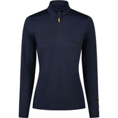 Pikeur Chemise Zip Athleisure AW26 Longues Manches Navy Blue