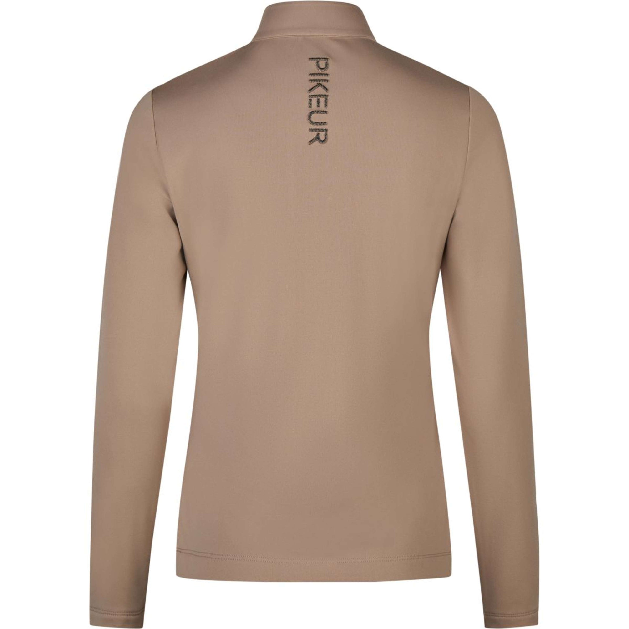 Pikeur Chemise Zip Athleisure AW26 Longues Manches Mocha Cream Pikeur Chemise Zip Athleisure AW26 Longues Manches Mocha Cream